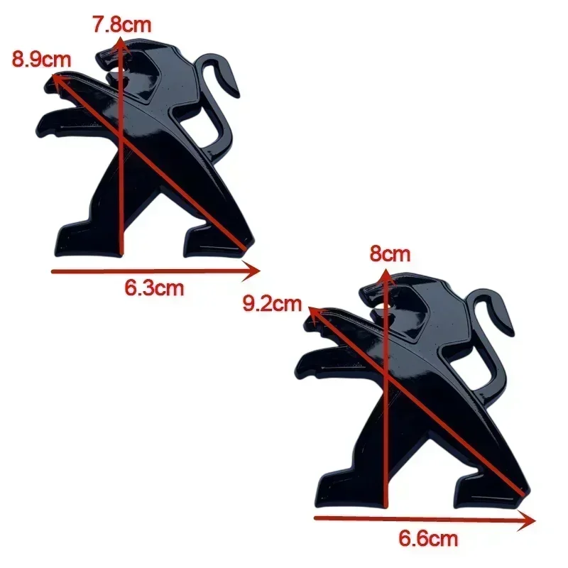 Для Peugeot 207 307 107 407 507 508 408 308 206 406 1008 5008 3008 Металлическая наклейка на передний капот