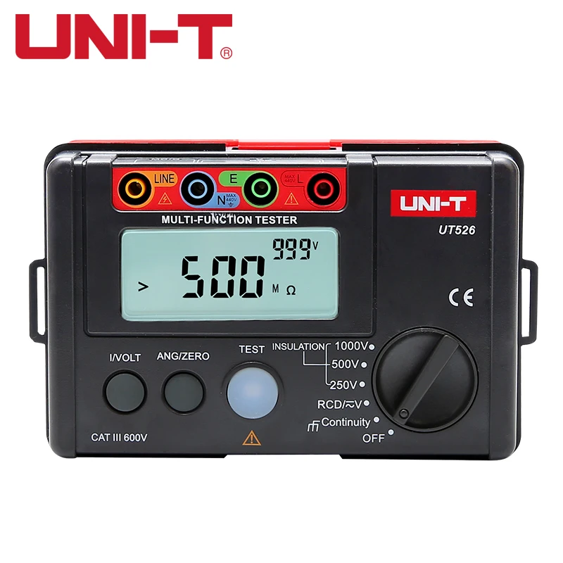 UNI-T UT526 Многофункциональный Цифровой Электрический измеритель сопротивления