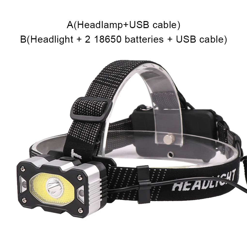 

Headlamp Bright Micro XPG COB Strong Headlight Waterproof Durable Multipurpose Flashlight Lightweight Powerful Camping