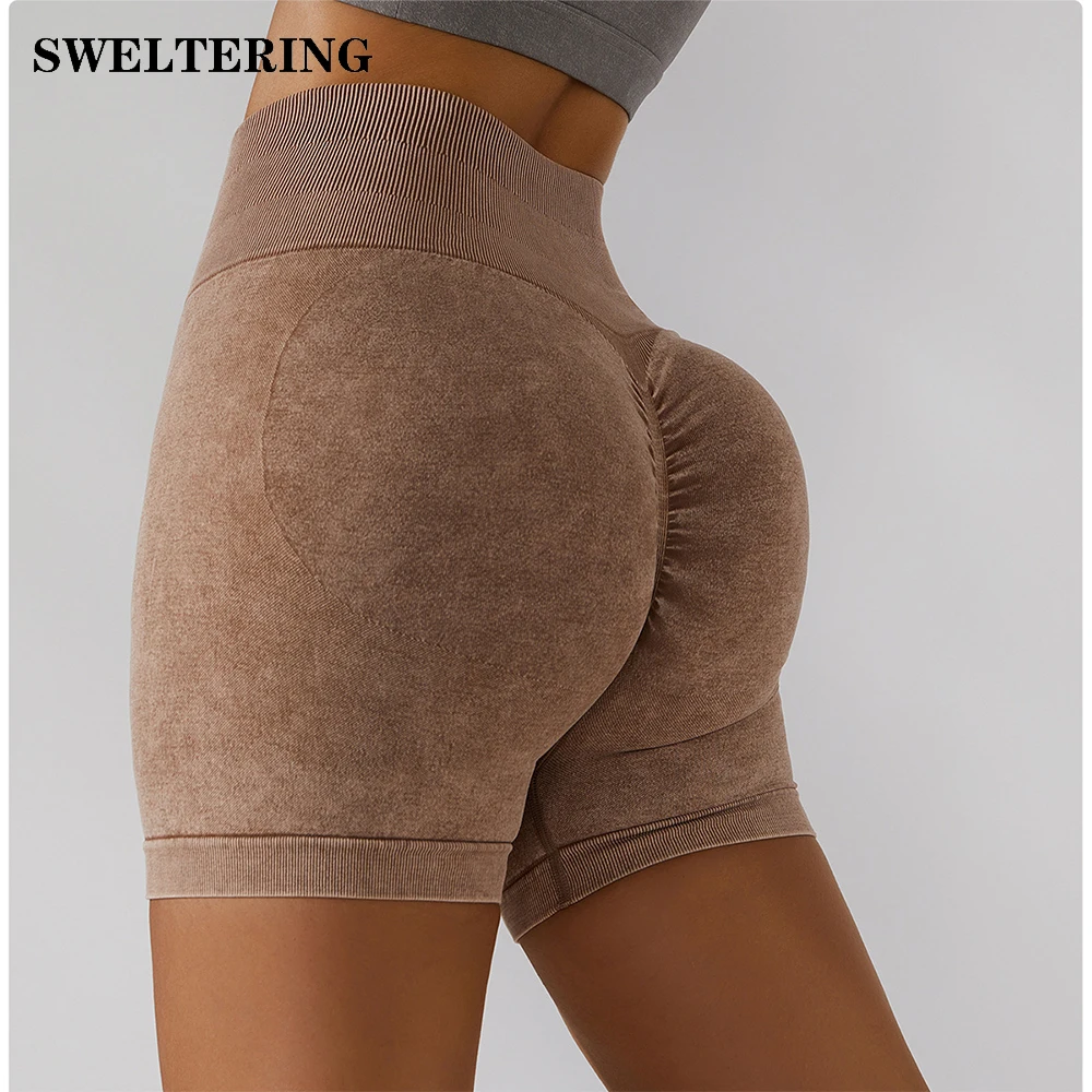 

Seamless Shorts Spandex Shorts Woman Gym Workout Fitness Elastic Breathable Hip-lifting Leisure Sports Running Fitness Pants