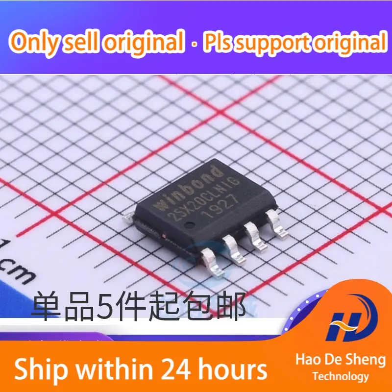 

10 шт./лот W25X20CLSNIG SOIC-8 Logo W25X20CLNIG Memory IC новая Оригинальная фотография