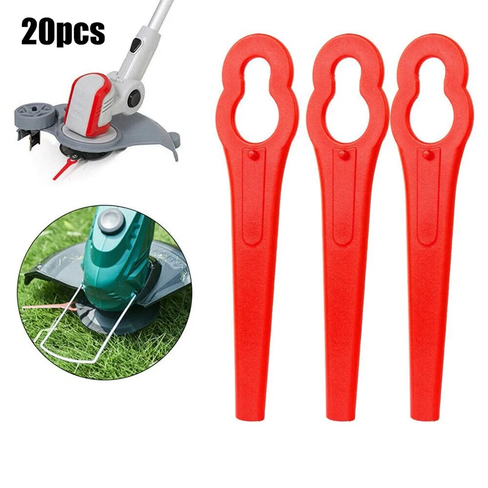 20PCS Strimmer Replacement  Blades Red For Einhell Cordless Grass Trimmer GE-CT 18 Lawnmower Blades Garden Power Tool Accessorie images - 6