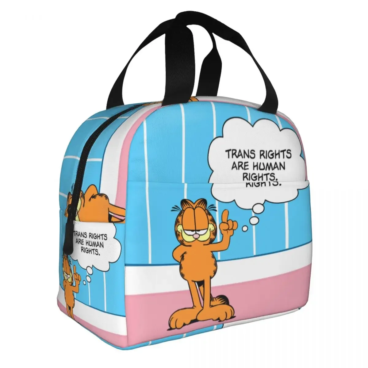 

Забавная мультяшная сумка для ланча с милым котом, Женский Термоизолированный Ланч-бокс для детей, школьные сумки для еды, портативная дорожная сумка для пикника