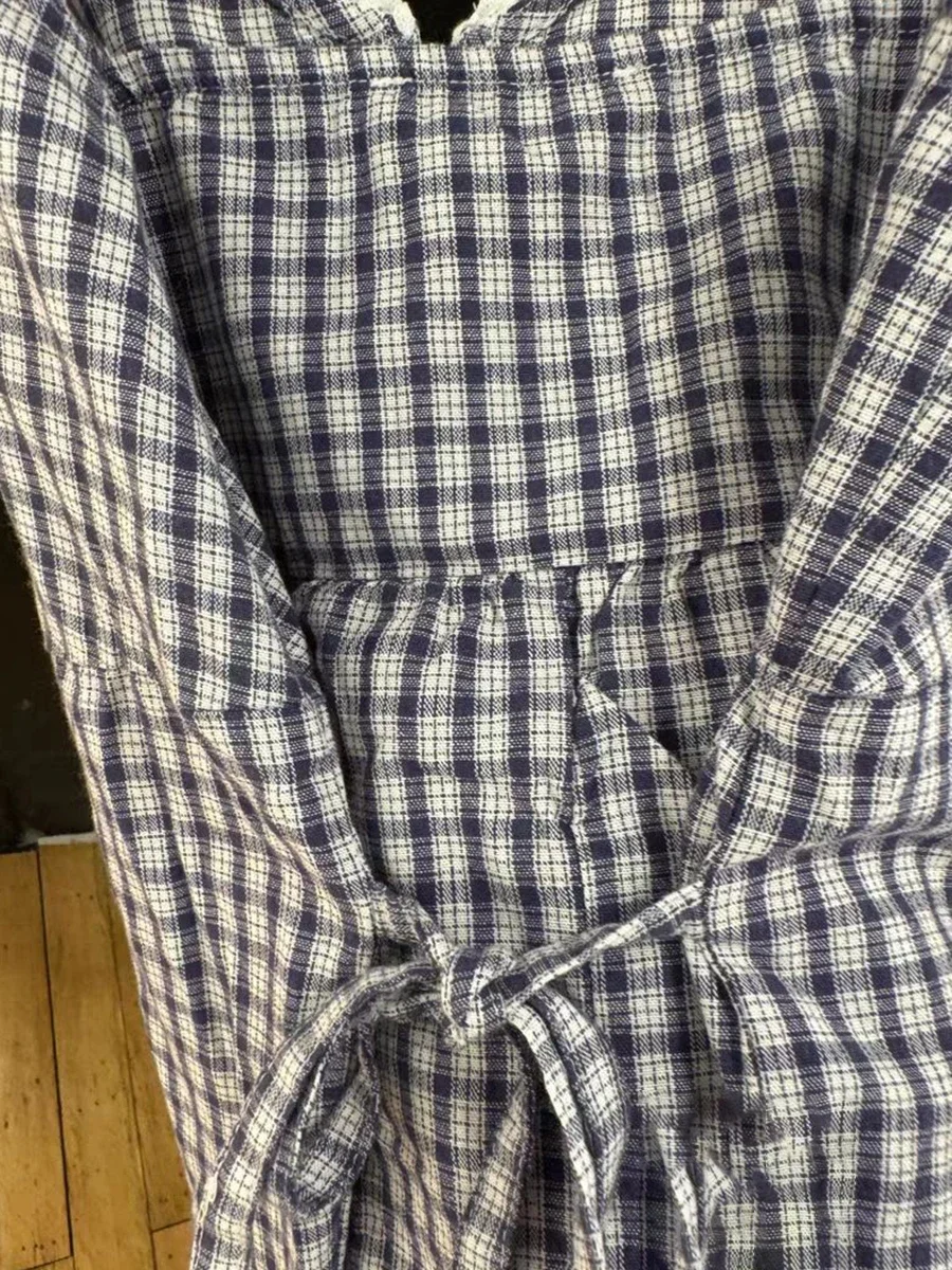 Майка женская клетчатая с V-образным вырезом винтажная Облегающая рубашка на