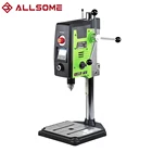 ALLSOME 6-Скоростной пресс сверлильный станок 800 Вт Benchtop Drill1.5-13 мм патрон для деревообработки