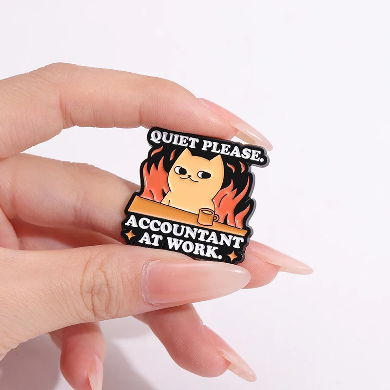 Tax Season Survivor Enamel Pins Happtness Debits Credits Brooches Lapel Badges Jewelry Gift For Certified Public Accountant