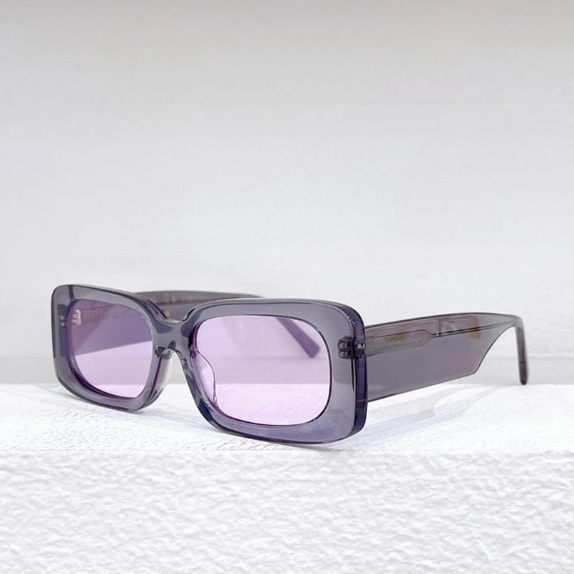 

Fashionable rectangular frame sunglasses for women personalized sunshade sunglasses UV400 for men hip-hop style Color Lenses