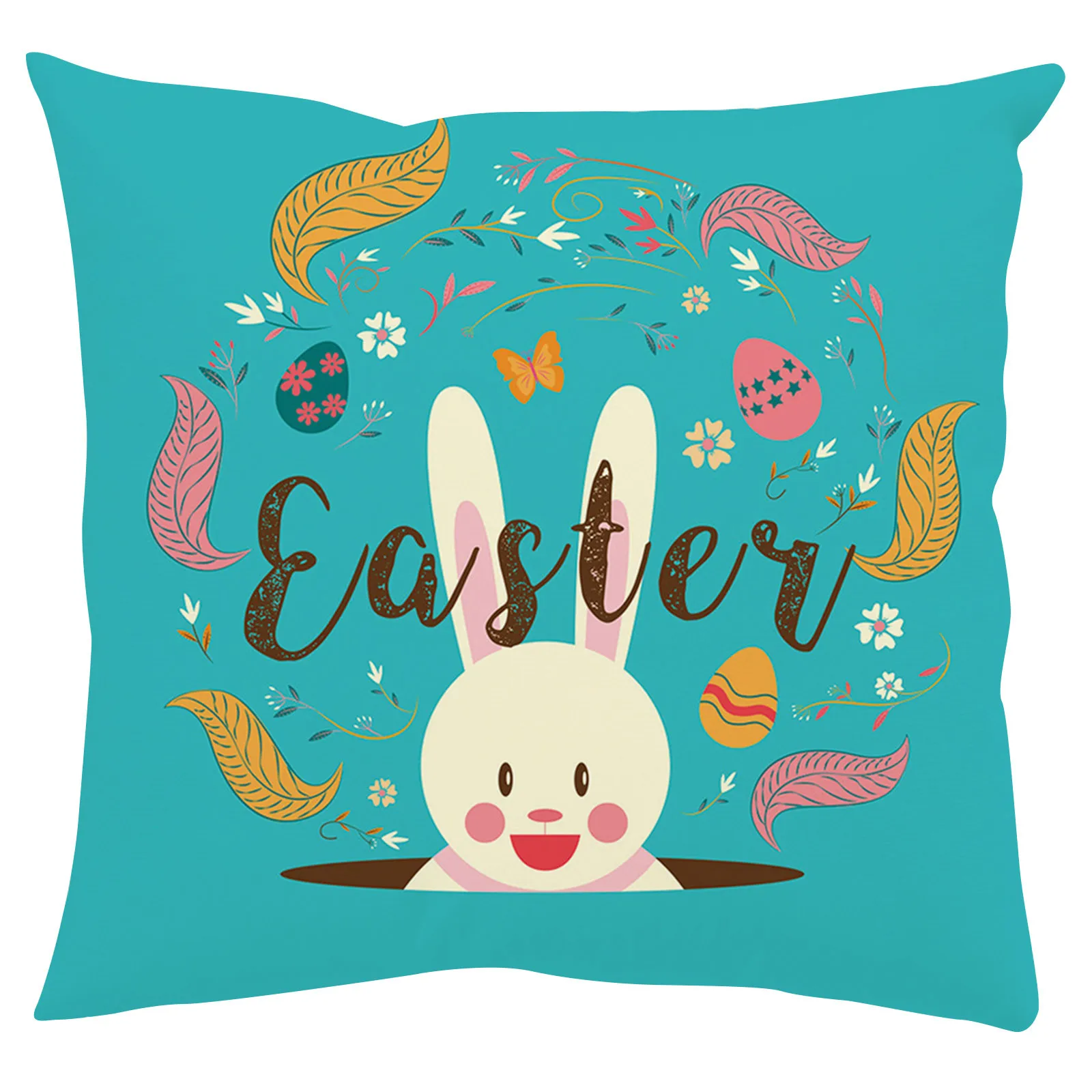 

Rabbit Easter Day Pillow Cover Sofa Cover Cushion Cover Custom Home Decoration Pillow Cases 12x18 13 X 18 Pillow Case