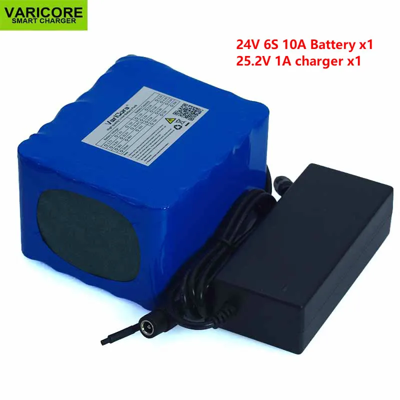 

Литиевая батарея 24 В 10 Ач 6S5P 18650, аккумулятор 24 В для электрического велосипеда, мопеда/электрического литий-ионного аккумулятора + зарядное ...