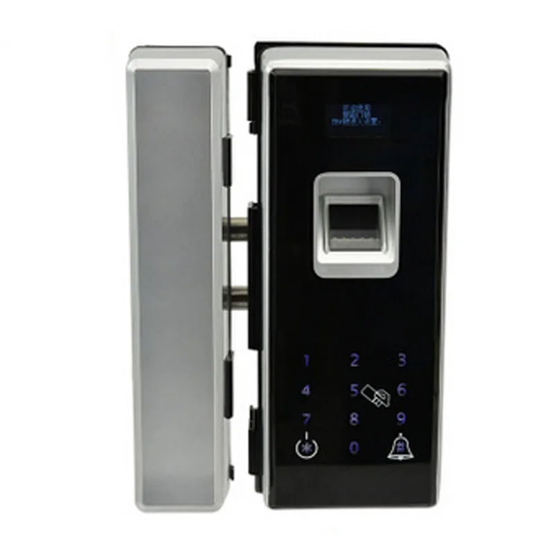 

Fingerprint identification glass office door lock