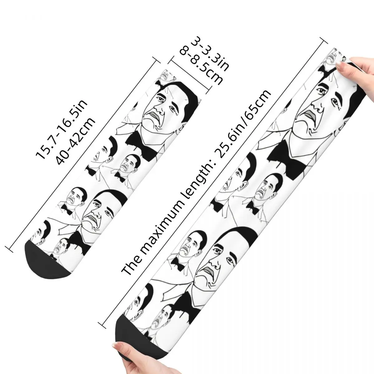 Not Bad - Obama Meme sockings Long Socks Harajuku Comfortable Breathable Happy Gift sockings For Unisex