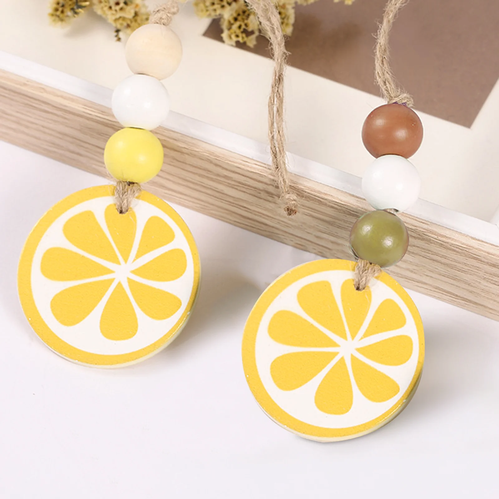 Деревянные украшения из лимона ломтики фруктов летнее украшение ремесла вырезы