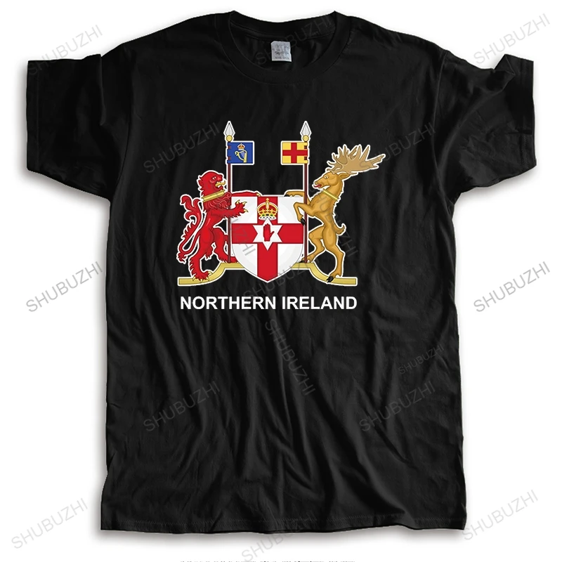 

brand t shirt mens short sleeve Northern Ireland Irish NIR NI Cotton shubuzhi funny T-shirt Men O-neck Tee-shirt bigger size