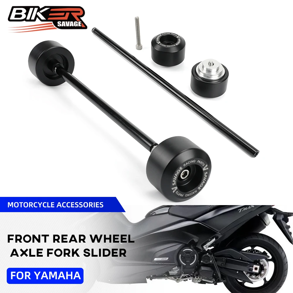 

Motorcycles Wheel Fork Slider Protector For YAMAHA T-MAX 500 XP500 2012-2016 Front Rear Axle Crash Protection T-MAX 530 SX DX