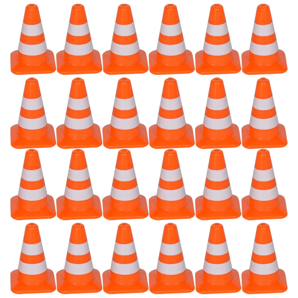 

50 Pcs Basketball Traffic Scene Toys Cognitive Kids Football Pretend Miniature Barrier Plastic Roadblock Child