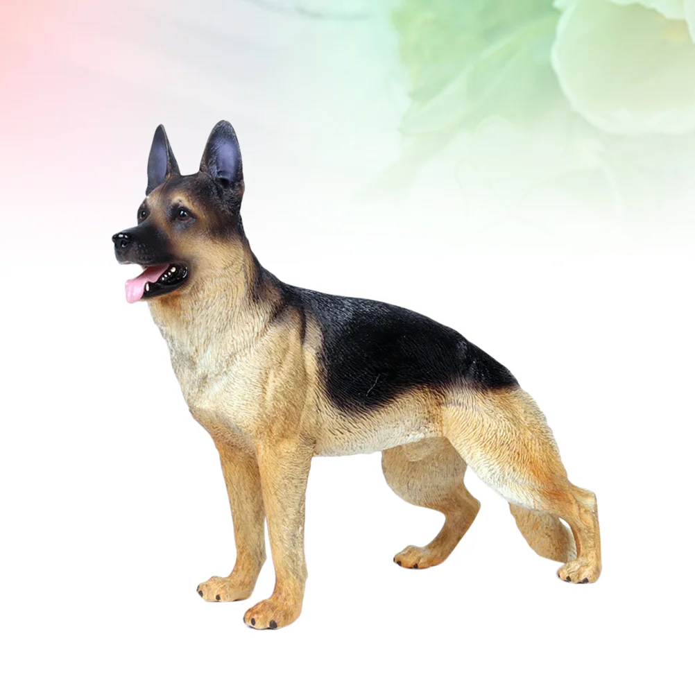 Simultatd модель животного немецкая овчарка игрушки детские креативные настольные