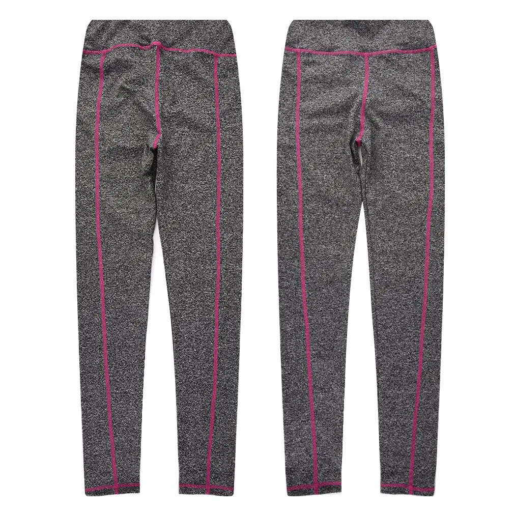 

Women's Gray High Waist Quick Dry Sports Running Yoga Casual Leggings Pants