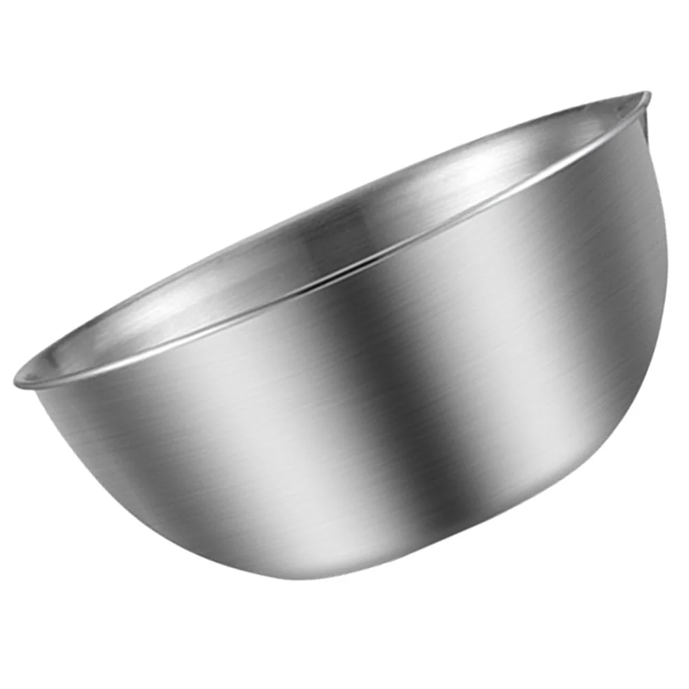 

Kitchen Mixing Bowls For Antiskid Supplies Stainless Prep Kneading Dough Metal Steel