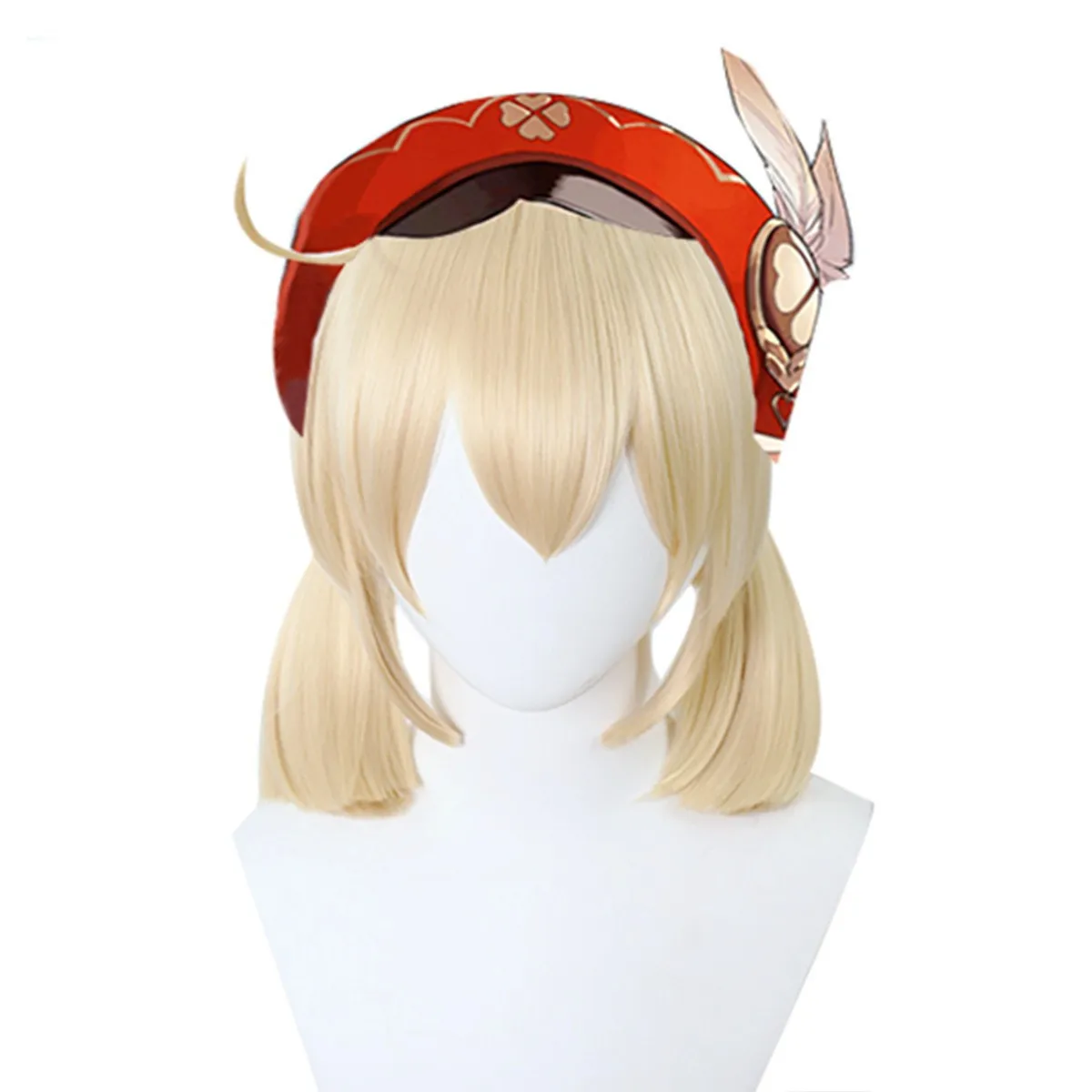 

Genshin Kori Wig Runaway Sun Anime Toupee Double Ponytail Mixed Short Beige Headwear Kids Headdress Girl Headgear for Children