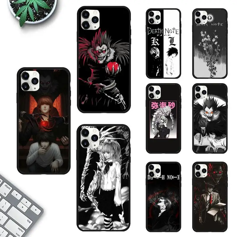 

Anime Death Note Phone Case for iPhone 11 12 13 Mini Pro Max 8 7 6 6S Plus X 5 SE 2020 XR XS Funda Case