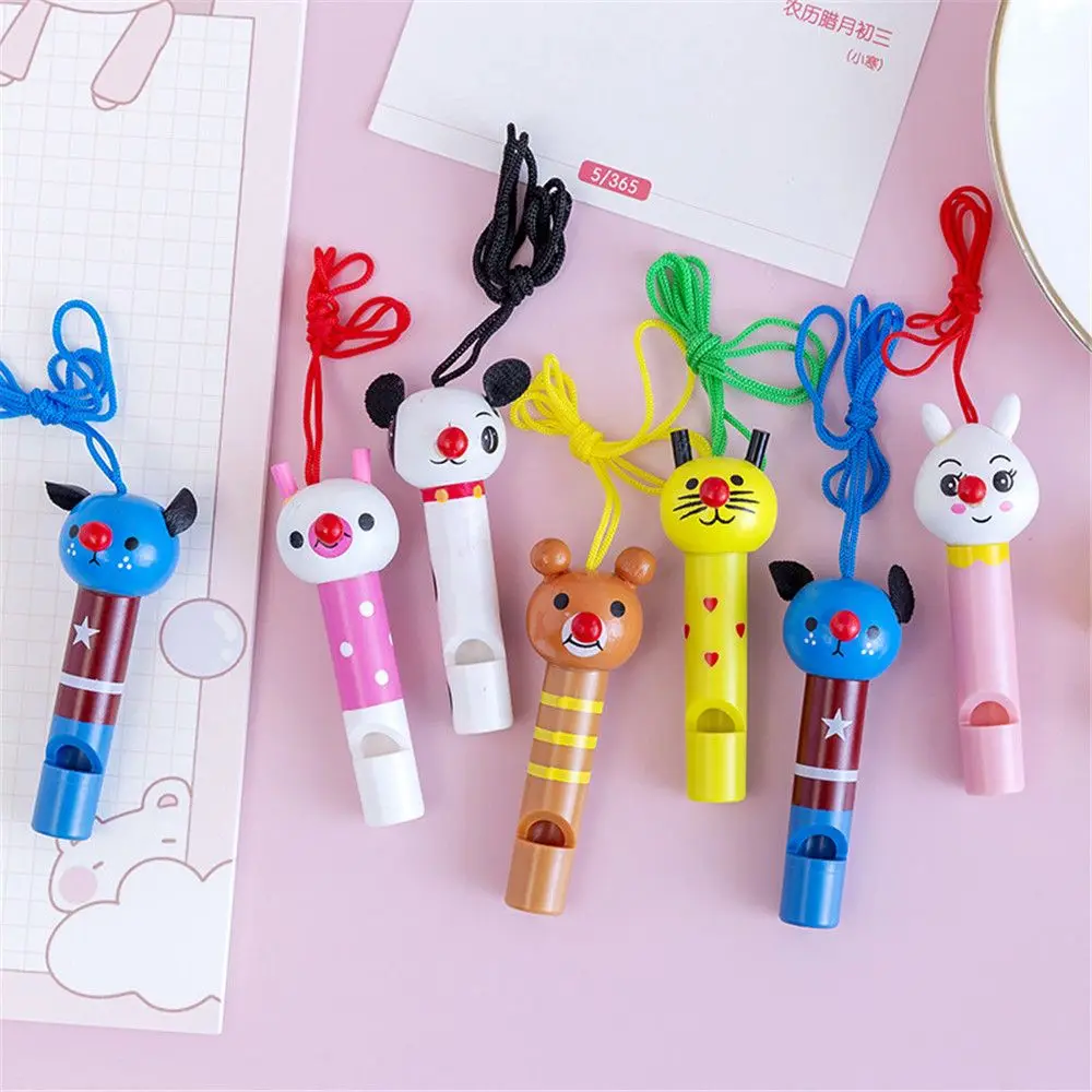 

1PC Cute Multicolor Wooden Whistles Kids Birthday Party Favors Decoration Baby Shower Noice Maker Toys Goody Bags Pinata Gifts