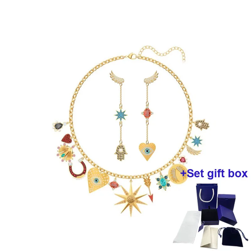 

Комплект из колье и серёг, в подарочной коробке