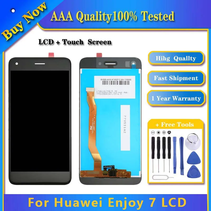 

OEM LCD Screen for Huawei Enjoy 7 / Y6 Pro 2017 / P9 Lite Mini with Digitizer Full Assembly (Black) Replacement Phone Parts