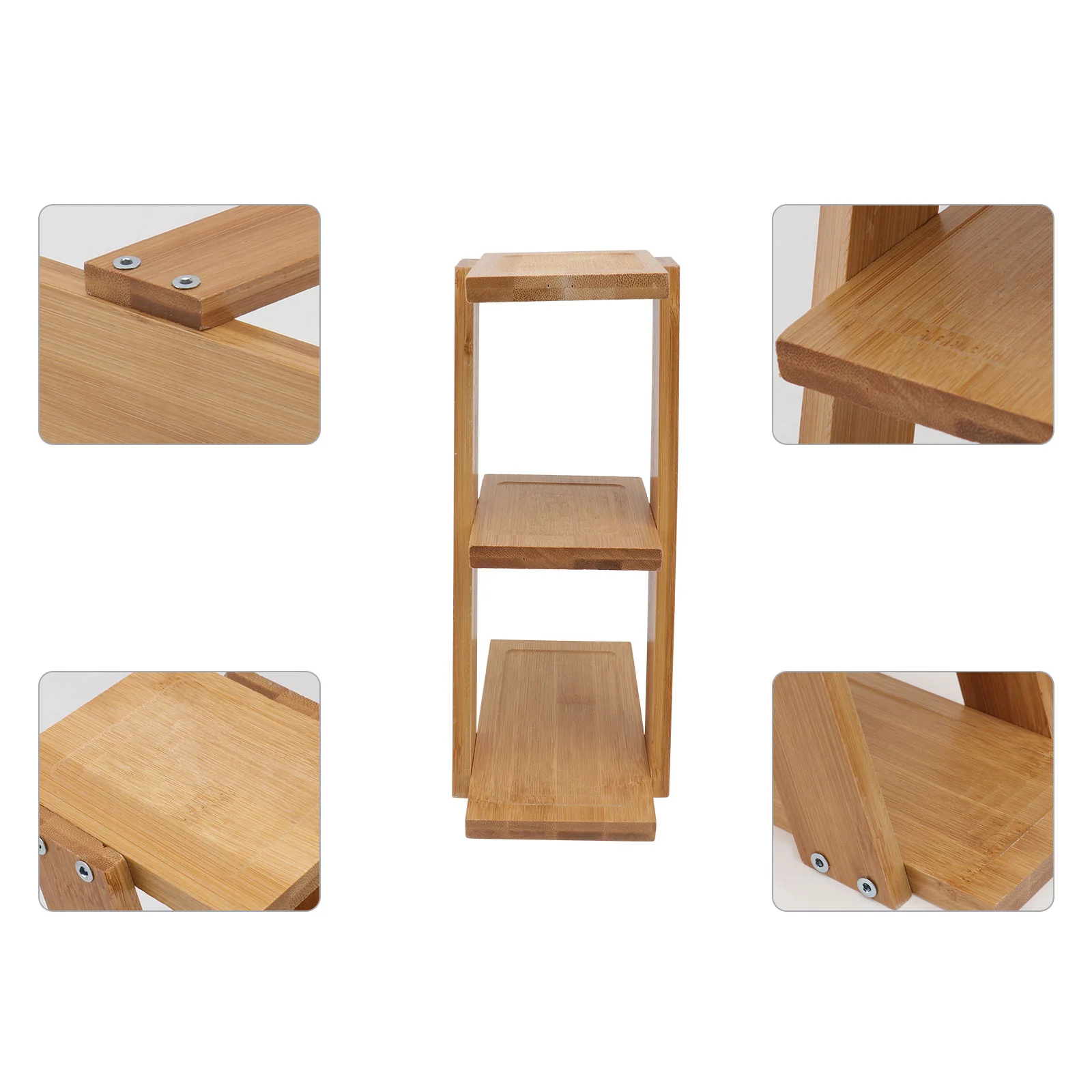 

Multi-layer Flower Stand Holders Display Rack Wood Tabletop Shelf Indoor Garden Succulents Balcony