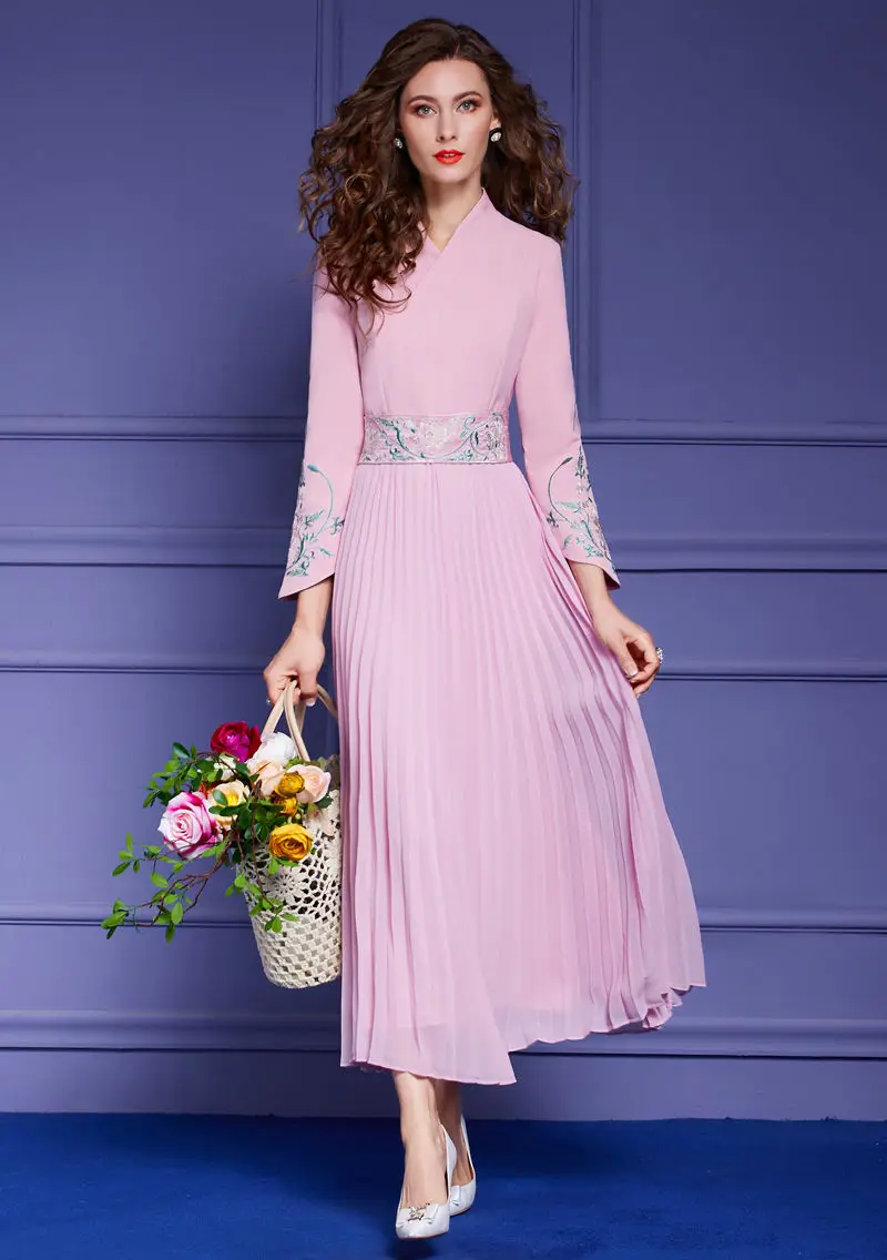 Женское винтажное коктейльное платье элегантное розовое шифоновое