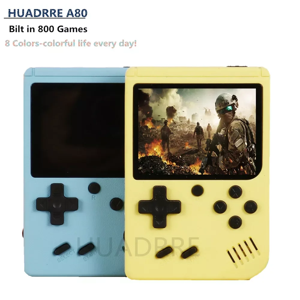 

3.0 inch Mini Handheld Game Player Built-in 800 games Portable Game Console Macaron 5 color Classic Gaming Player For gifts