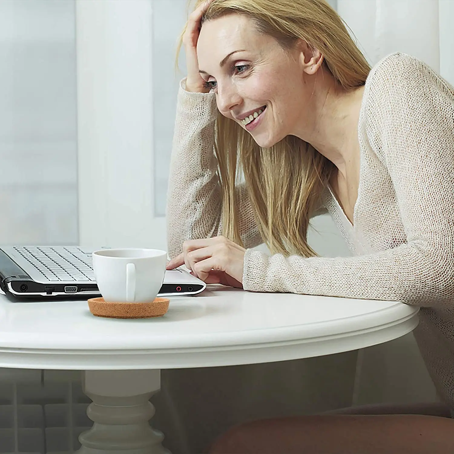 5 шт. подставки для напитков термостойкие водостойкие многоразовые натуральные