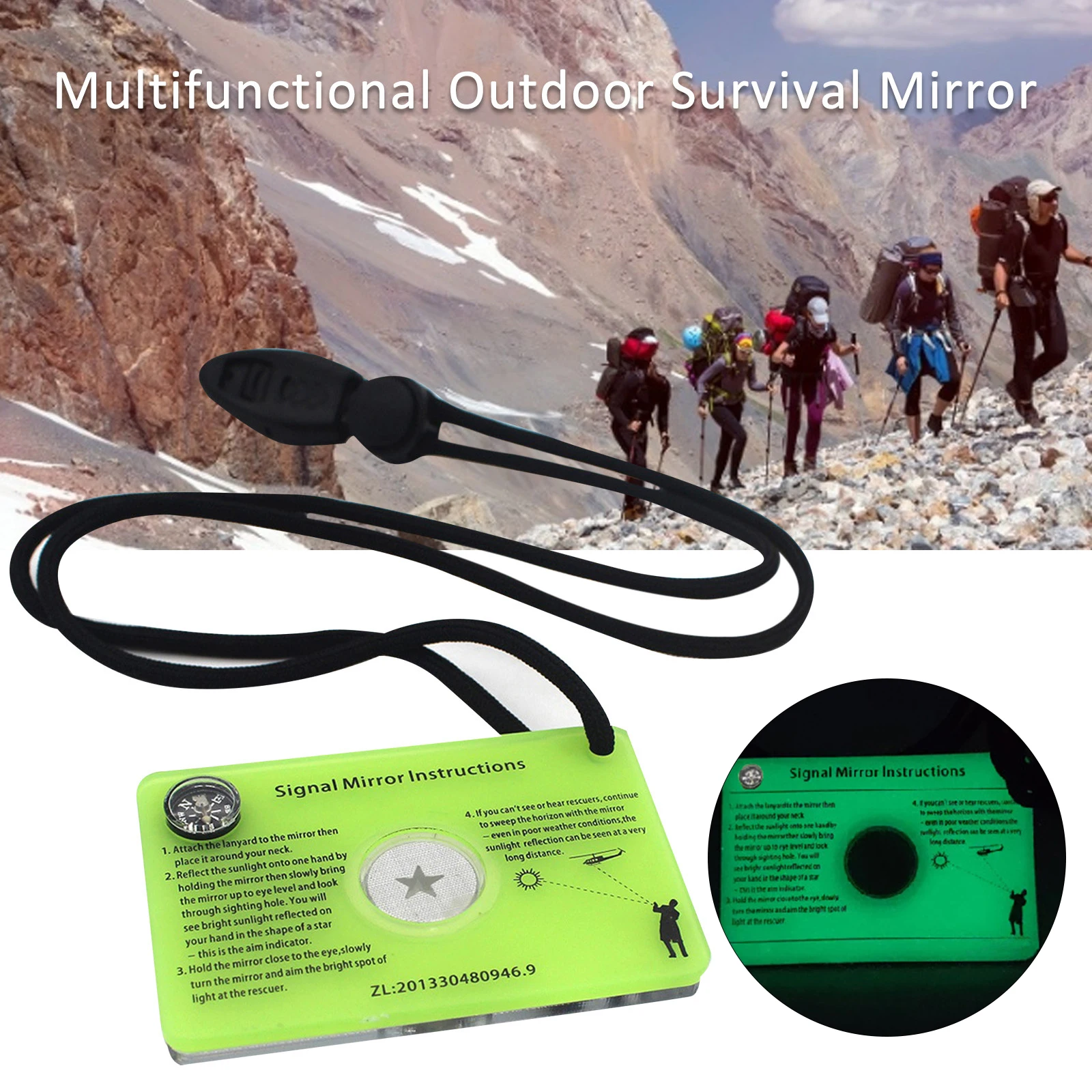 

1/5pcs Outdoor Signal Survival Mirror Multi-function Reflective Mirrors Camping Hiking Yacht Accessories Adventure Supply Tools