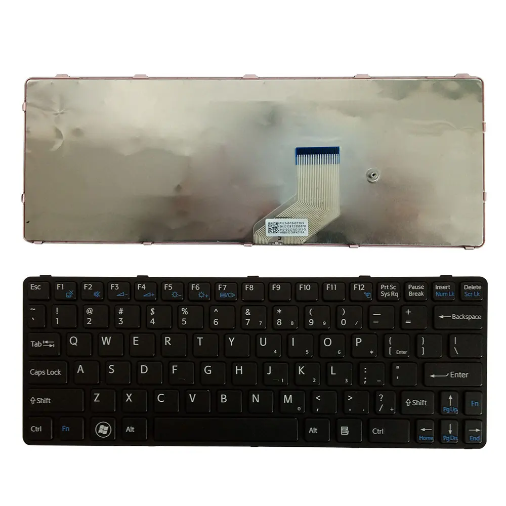 Клавиатура для ноутбука SONY VAIO SVE11 SVE11113FXB SVE11115EG 15ELW, английская раскладка, черная с рамкой