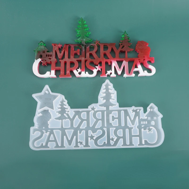 

DIY Crystal Epoxy Mould Christmas Santa Claus Silicone Mould Christmas Listing Ornament Mould Silicone Mould Resin Mould
