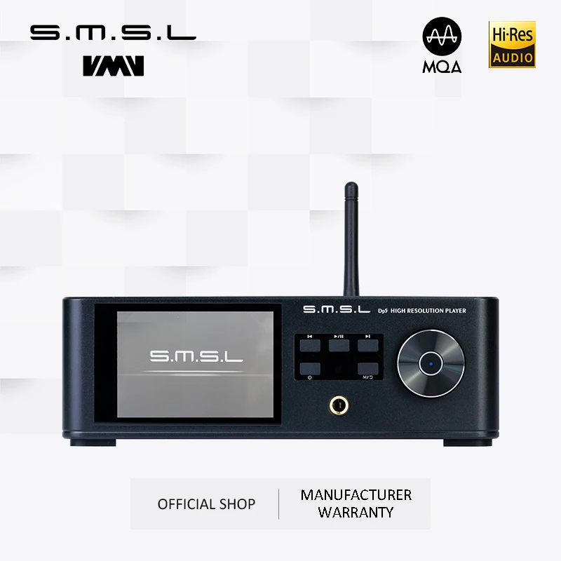 SMSL DP5 Высокоточный Сетевой музыкальный плеер ES9038PRO MQA 32 бит/384 кГц DSD256 Bluetooth 4.0 Поддержка Windows