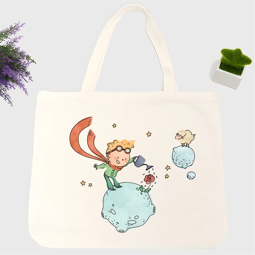 Сумка для покупок Little Prince мультяшный рисунок лисы искусственная сказка