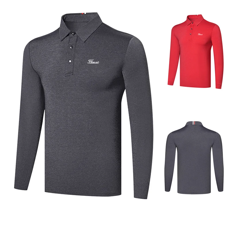 

2021 golf clothing men's long sleeve top comfortable and warm outdoor sports leisure golf top polo
