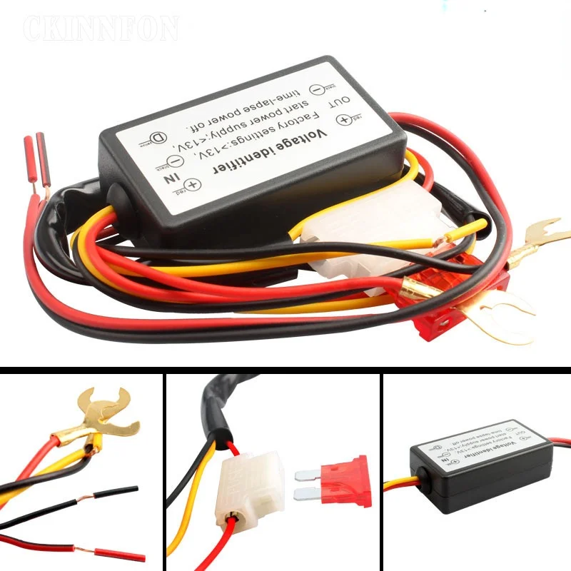 

50Pcs/lot Controller Auto Car LED Daytime Running Light Relay Harness Dimmer On/Off 12-18V Fog Light Controller