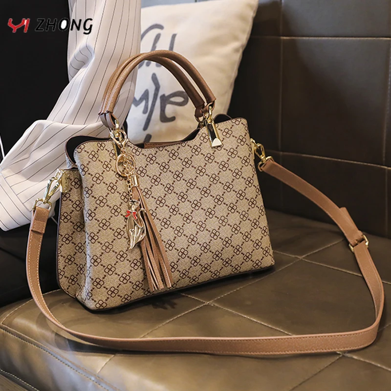 Luxury Replica Printed Handbags Women Bags Brand Designer Fashion Retro Shoulder Bags Ladies Large Crossbody Messenger Bag Bolsa