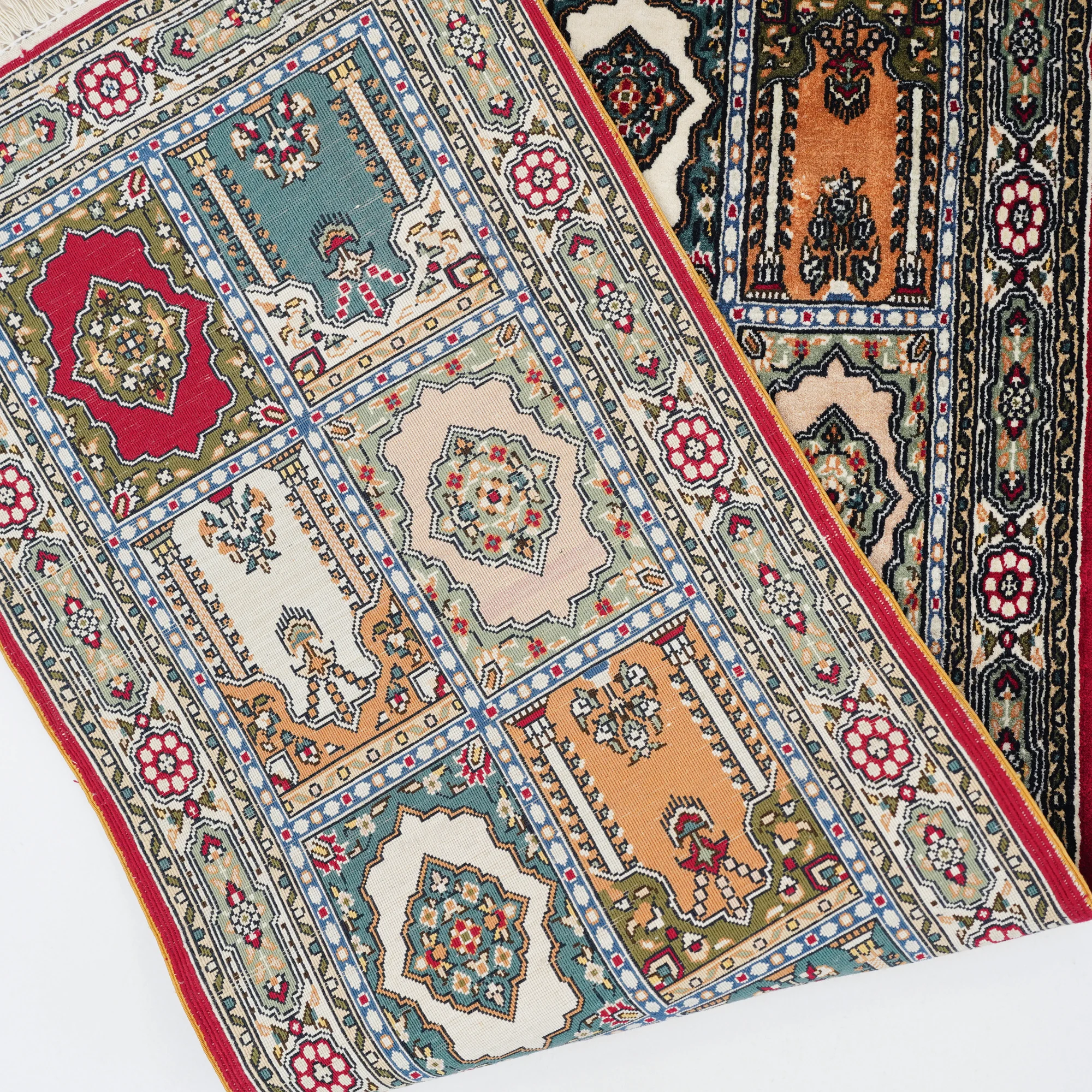 1 'x 3' маленький коврик четырехсезонный шелковые ковры ручной работы (LJH035) |