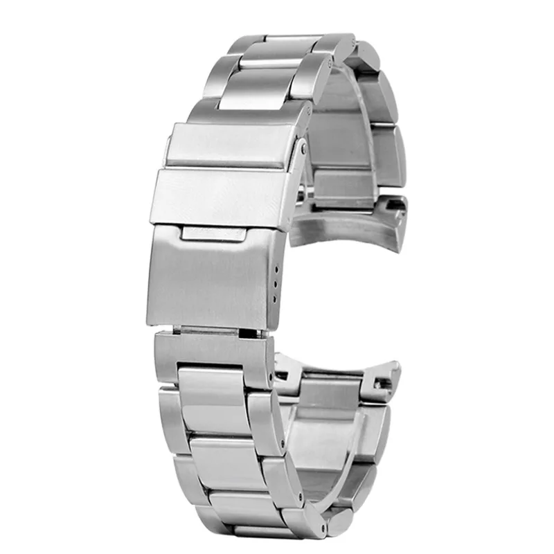 Solid stainless steel strap suitable for Longines Concas steel band L3.642.4 L3.781.4 series watch chain accessories 21mm