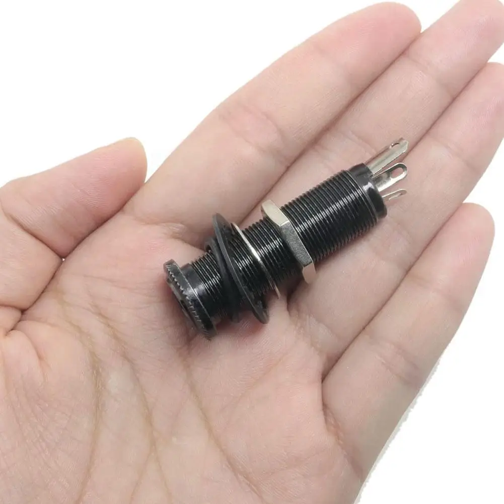 

Electric Guitar Cylinder Input Jack Threaded Cylinder Electric Guitar Pickup Endpin Jack Output Input Jack For Electric Gui Z1c2