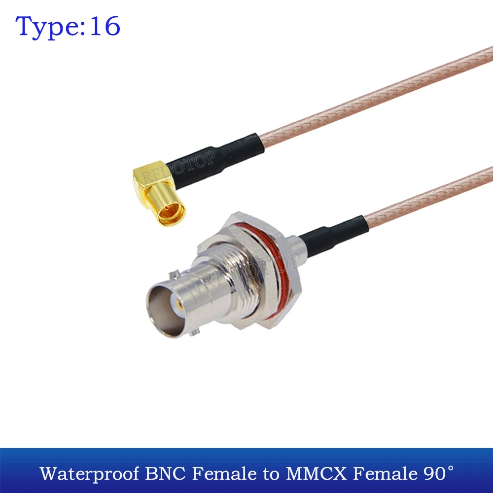 

BNC «мама» на MMCX «папа» «мама» Прямой/прямой угол RG316 50 Ом Коаксиальный удлинительный кабель с косичкой RF Коаксиальный соединительный шнур