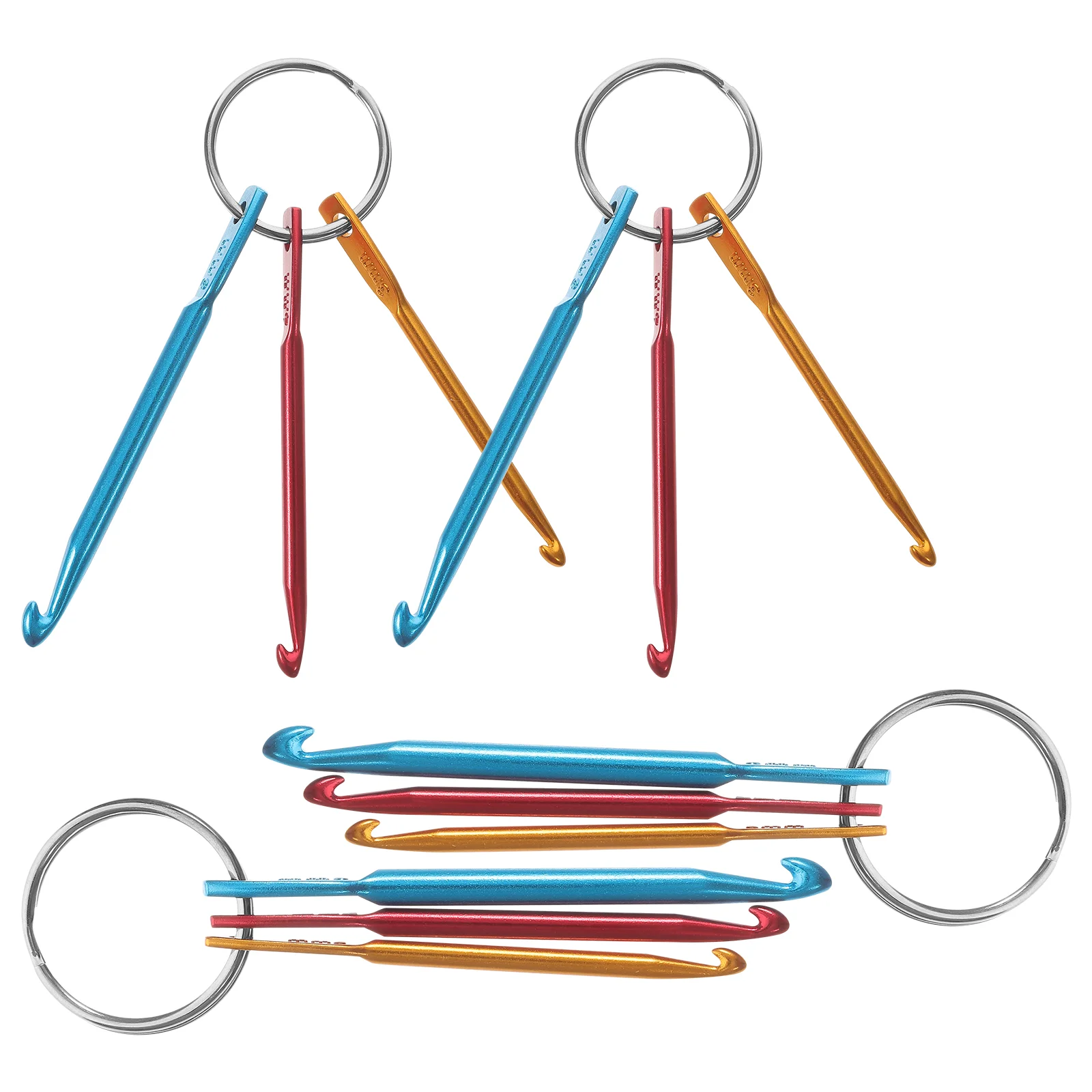 4 шт. крючок для ключей алюминиевый инструмент портативный плетения пряжи