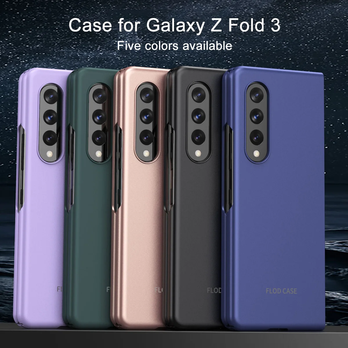 

Роскошный чехол для телефона Samsung Galaxy Z, складной чехол для телефона 3, матовый полноразмерный защитный чехол-накладка для Galaxy Z Fold3, ударопроч...