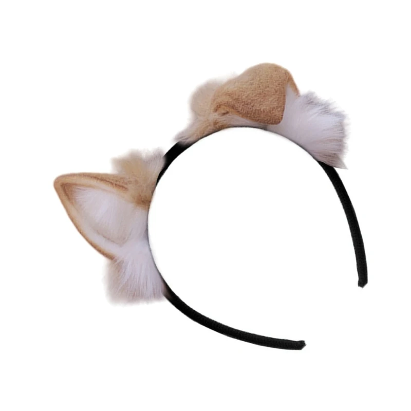 SZL повязка на голову с собачьими ушками обруч для волос в стиле аниме Хэллоуин