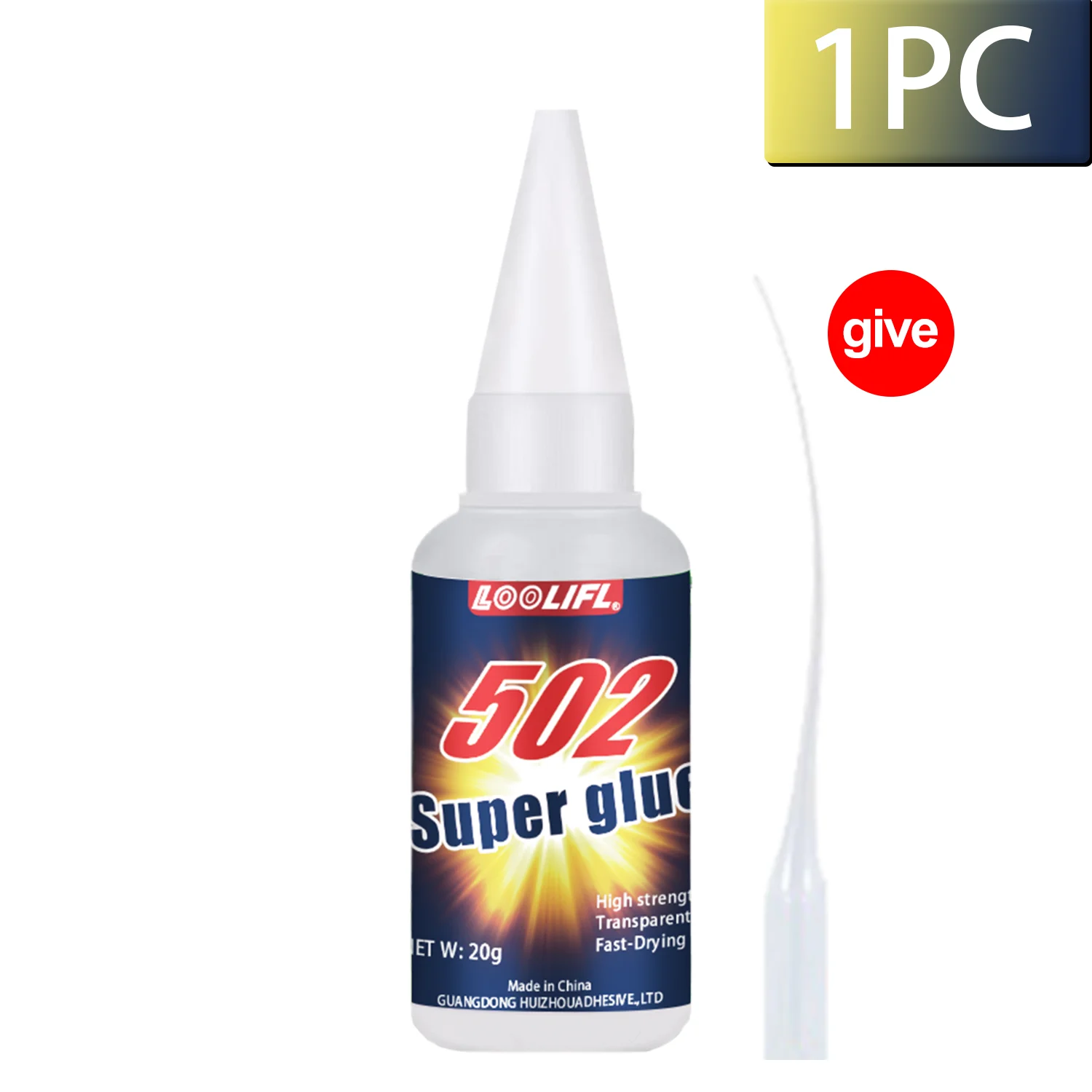 

LOOLIFL 502 Суперклей Быстросохнущий Цианоакрилатный Для Кожи, Смолы, Дерева, Металла - Мощный Жидкий Клей Для DIY-поделок