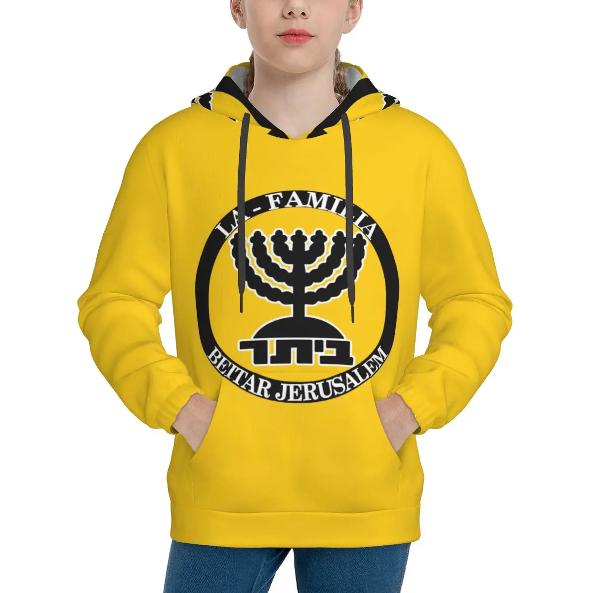 Детский свитер Beitar с капюшоном, джемпер с капюшоном, модная осенне-зимняя Толстовка Yunth, куртка с капюшоном и длинными рукавами для девочек и...