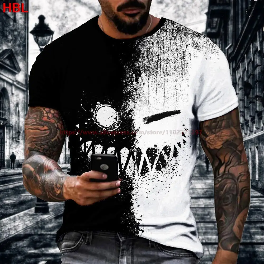 

Hip Hop Funny Trend Personality Retro Casual Fashion Street Top Men's T-Shirt New Summer Fashion O-Neck