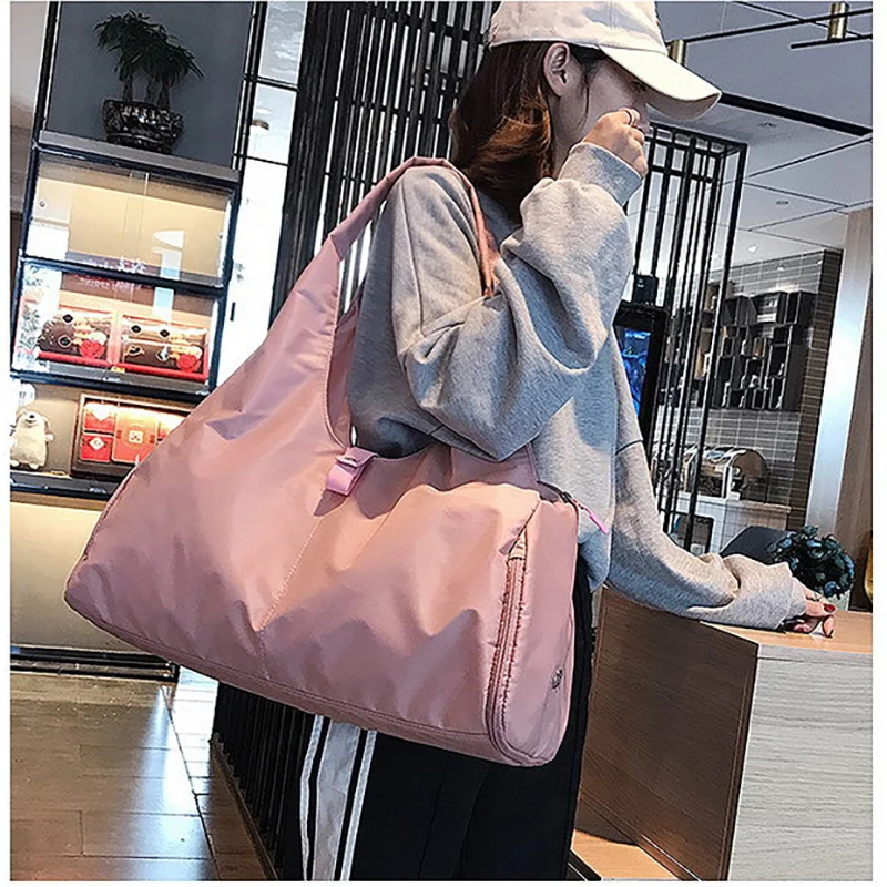 Women'S Yoga Gym Bag Fitness Travel Luggage Handbag Beach Swimming Duffle Weekender Shoe Pocket Outdoor Sports Shoulder Bag Men